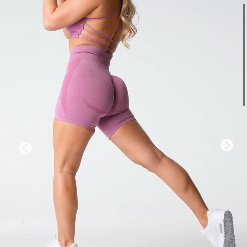 NVGTN pink seamless shorts